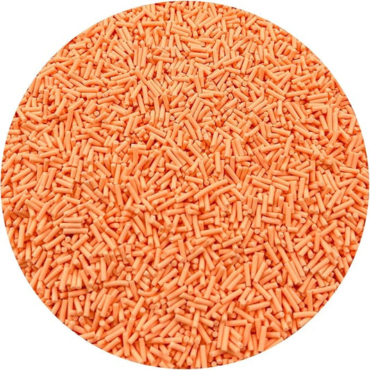 150g Fake Sprinkles Resin Sprinkles Clay Sprinkles Fake Candy Sprinkles Polymer Sprinkles Polymer Clay Slices for Resin Nail Slime Scrapbook DIY Art Crafts Making(240-light Orange)