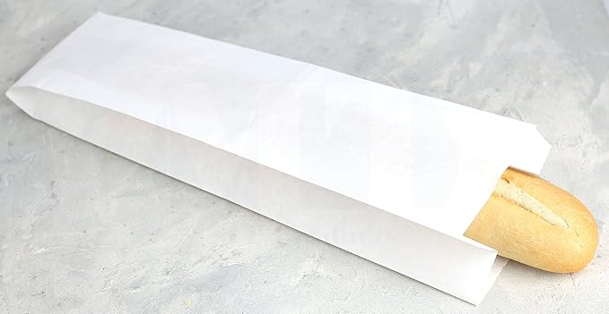 MT Products White Paper Bread Bags for Homemade Bread - 5.25" x 3.25" x 18" (Pack of 50) - Made in USA