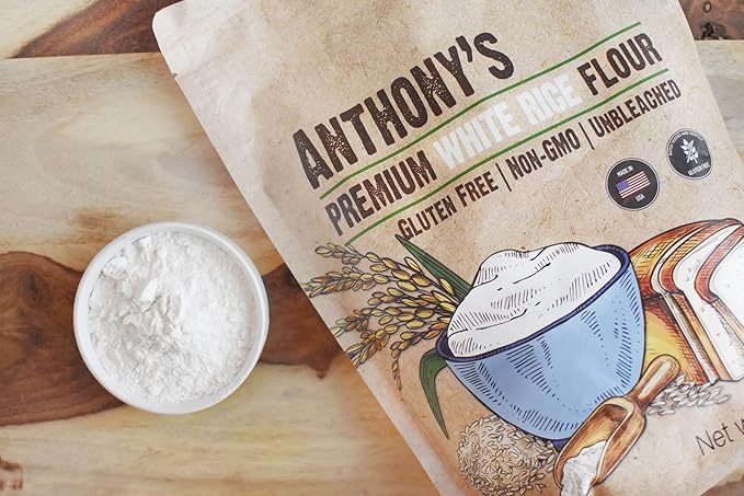 Anthony's Premium White Rice Flour, 3 lb, Gluten Free, Non GMO