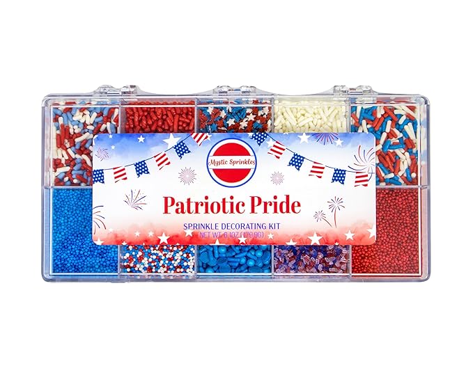 Mystic Sprinkles Sprinkle Decorating Kits (Patriotic Pride)