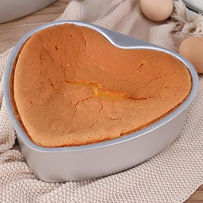 6 Inches Aluminum Heart Shaped Cake Pans Tins