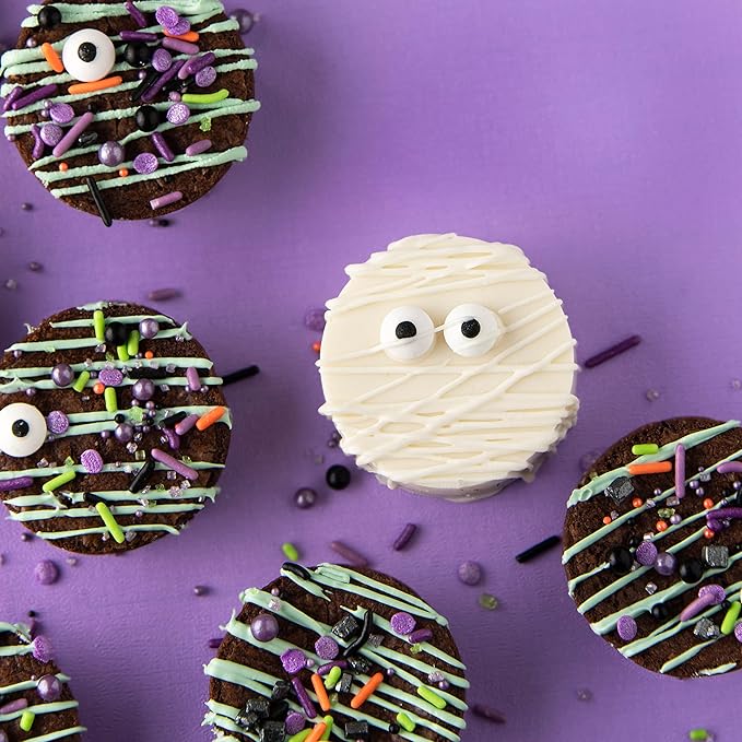 Sweets Indeed Bulk Candy Eyeballs, 300 Edible Eyes, Christmas Sprinkles, Perfect for Cake Decorations, Baking, Ice Cream, Cookies, Cupcake Topper 4.3 ounces