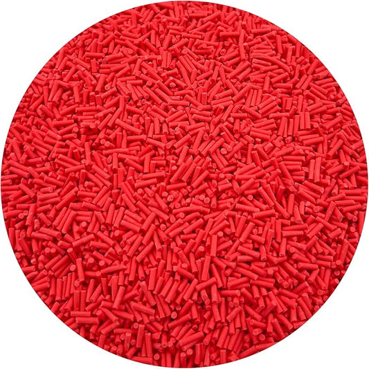 150g Fake Sprinkles Resin Sprinkles Clay Sprinkles Fake Candy Sprinkles Polymer Sprinkles Polymer Clay Slices for Resin Nail Slime Scrapbook DIY Art Crafts Making(230-red)