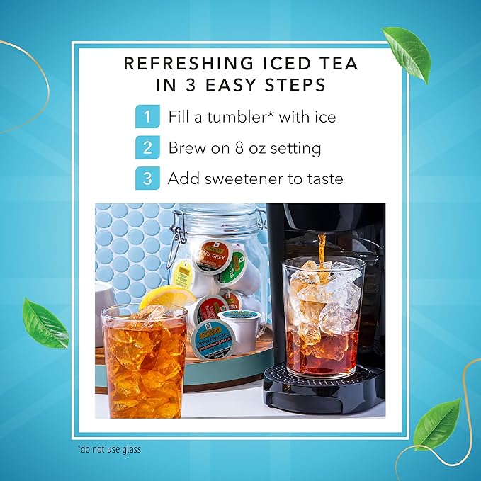 Twinings Brew Over Ice Unsweetened Black Iced Tea 72 K-Cup Pods for Keurig, 12 Count (Pack of 6), Caffeinated