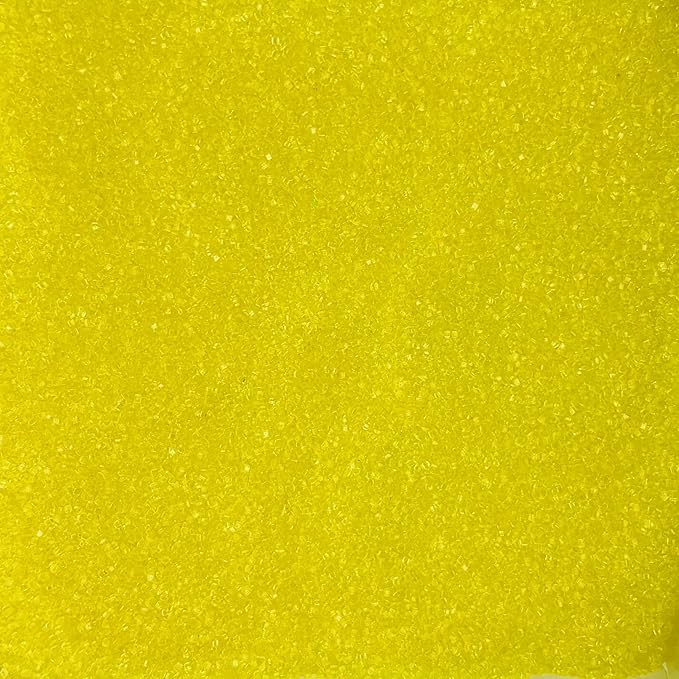Dynastang Yellow Sanding Sugar Sprinkles Edible Sugar Crystals Cake Decoration Cupcake Toppers Cookie Decorating Perfect for Cakes, Cupcakes, Desserts Toppings 3OZ