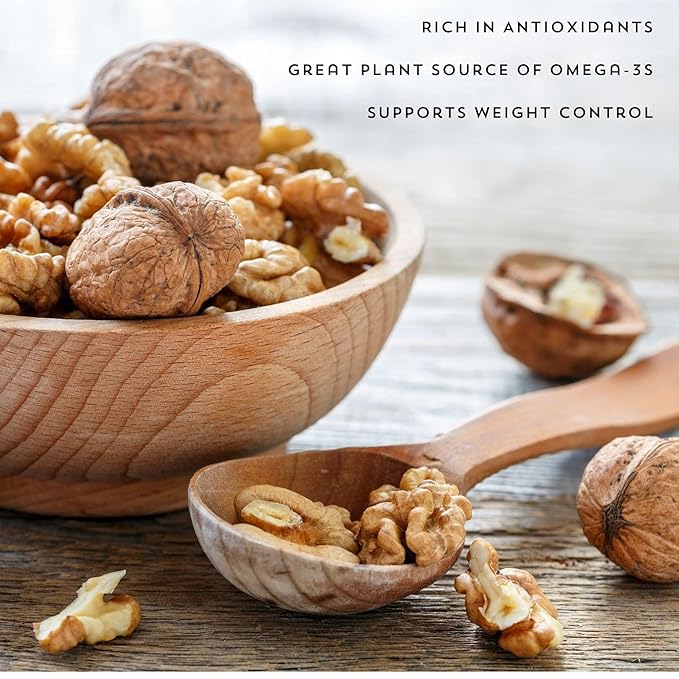 Lark Ellen Farm Organic Sprouted Walnuts – Raw, Unsalted, Keto-Friendly, Healthy Vegan Snack, Gluten-Free, 10 Oz, 6 Pack