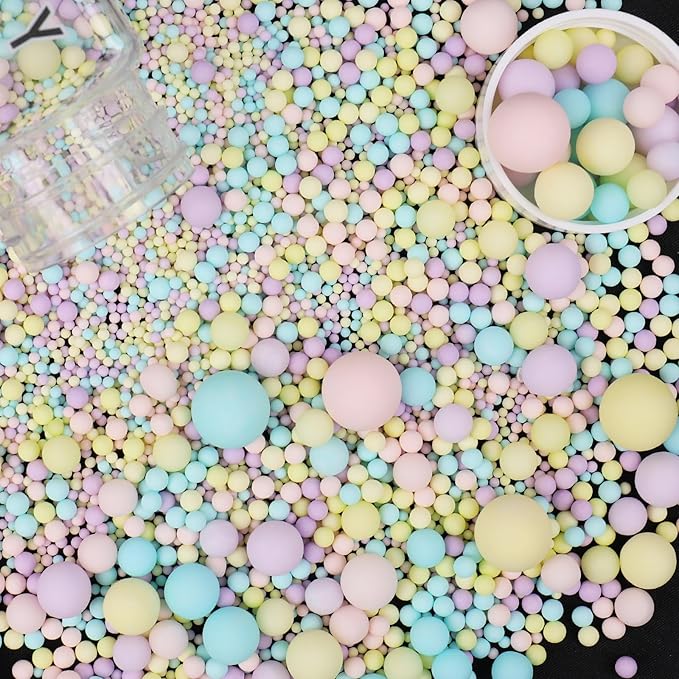 Sprinkles for Cake Decorating, 4.6oz Pastel Pearl Sprinkles Mix for Ice Cream, Cupcake, Baking, Cookies, Cake toppings