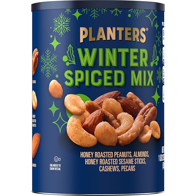 Planters Winter Spiced Mix Canister, 18.75 Ounce (Pack of 2)