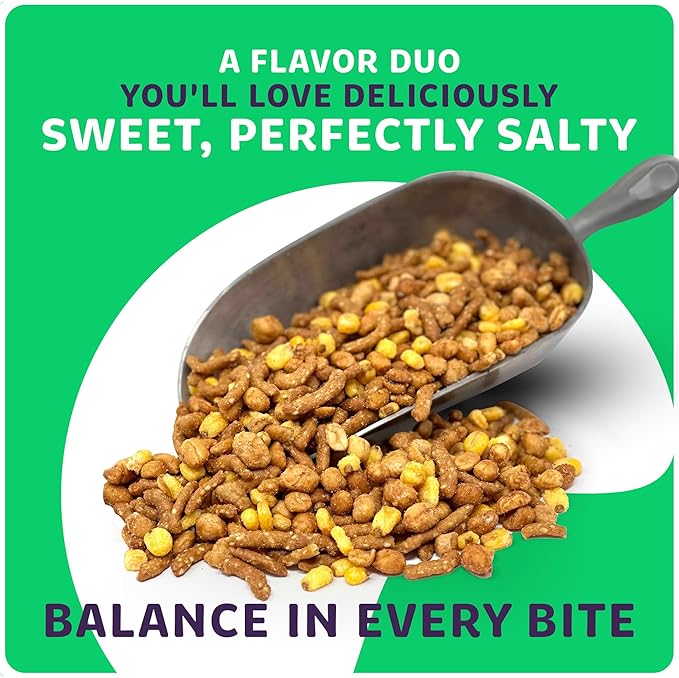 Superior Nut Chicago Sweet & Salty Trail Mix - Sweet Honey Roasted Snack - Butter Toffee & Honey Roasted Peanuts, Honey Sesame Sticks & Toasted Corn - 5g Protein - Resealable Bag (1lb 12oz)
