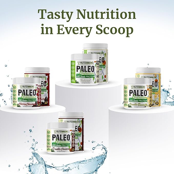 Collagen Protein Powder for Women - Non GMO Collagen Protein with Carrot Broccoli Apple Fiber - Grass Fed Beef Protein Powder Paleo Keto & Superfood Blend by Autoimmune (Natural, 1 Pound)
