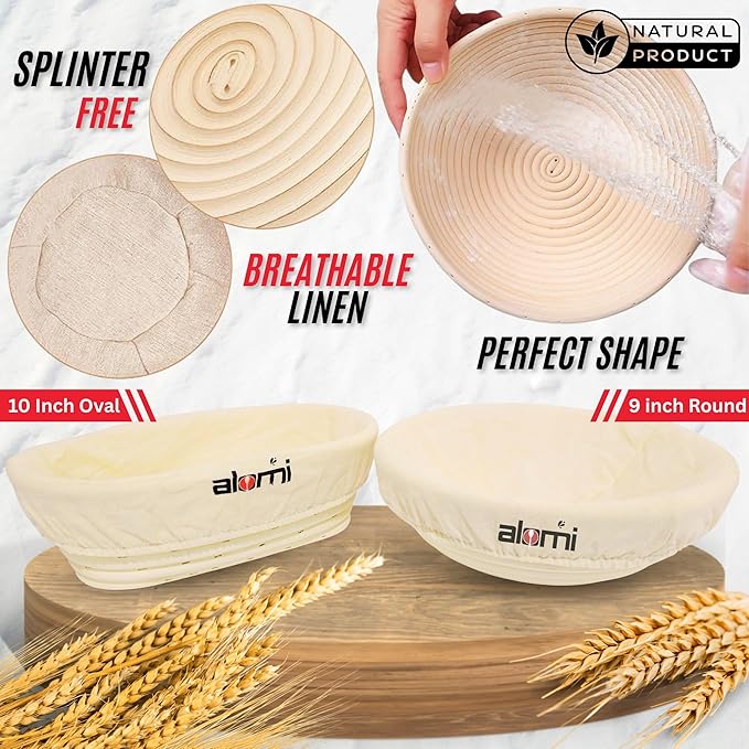 36 PCS Sourdough Starter Kit, Sour Dough Starter Kits, Bread Making Kit, Sourdough Bread Baking Supplies, Bread Proofing Baskets with Starter Jar, Gifts for Bakers Women Wife Mom