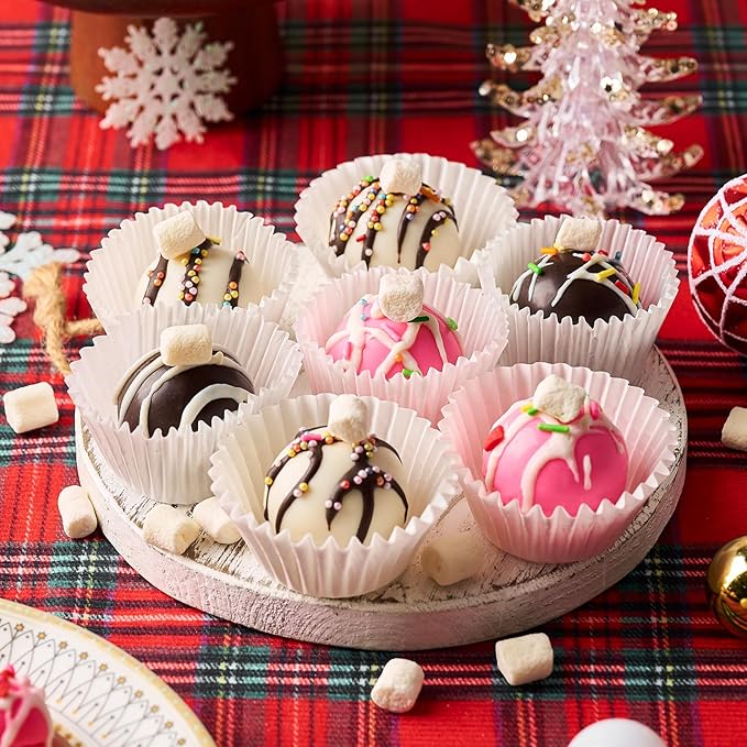 2 Pack Semi Sphere Silicone Molds, 1.5 Inch Hot Chocolate Bomb Molds 15 Cavity Half Sphere Silicone Baking Molds for Chocolate, Cake, Jelly, Dome Mousse