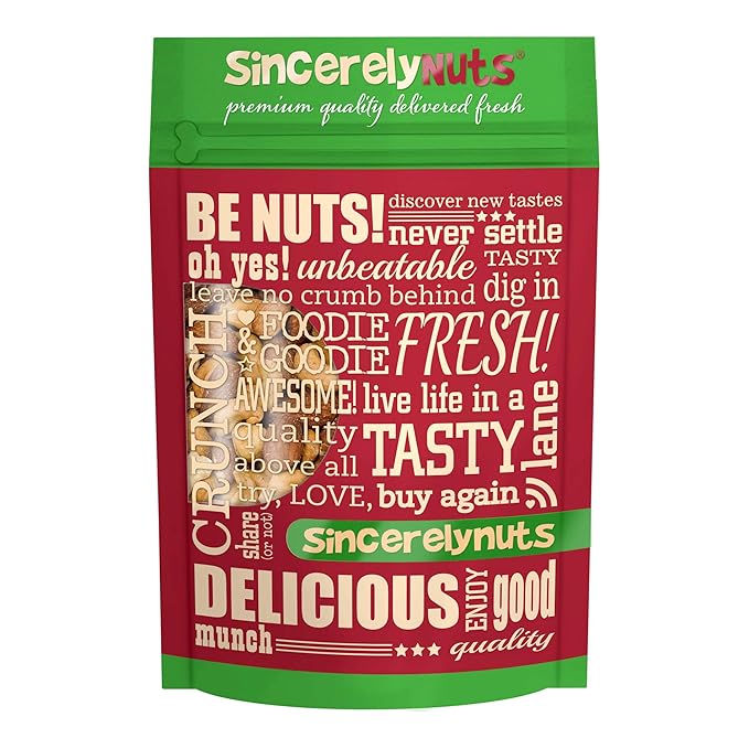 Sincerely Nuts Roasted & Unsalted Mixed Nuts (2 LB) Almonds, Cashews, Brazil Nuts, Hazelnuts & Pecans - Vegan, Kosher & Gluten-Free Food-Nutrient Rich Alternative Treat for the Whole Family
