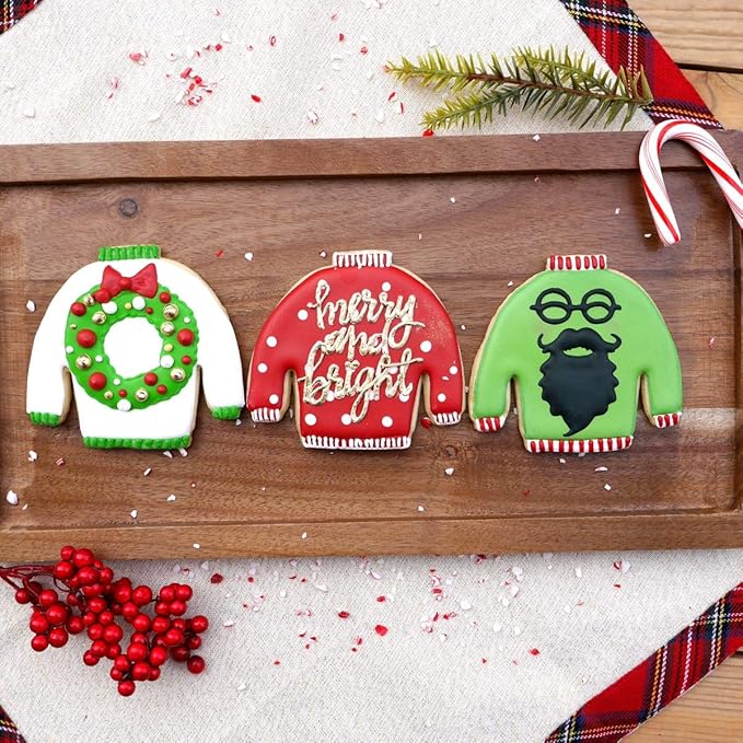Christmas Sweater Cookie Cutter, Stainless Steel, Dishwasher Safe (Christmas Sweater)