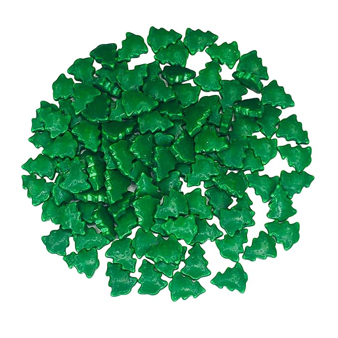COOL MOM SPRINKLES Christmas Tree Sprinkles Medley (4 oz.) – Themed Sprinkles for Decorating Cakes, Cupcakes, Cookies & Desserts – Mixed in the USA/Gluten-Free