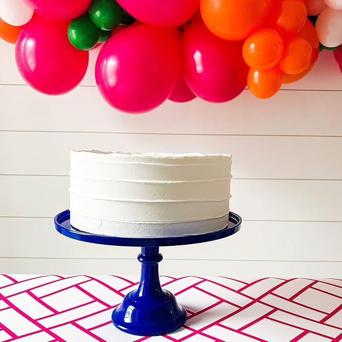 Sprinkles & Confetti 11" Royal Blue Melamine Cake Stand – Elegant & Durable Cupcake Display for Birthdays, 4th of July, Graduations, Weddings, Baby Showers & Holiday Dessert Tables