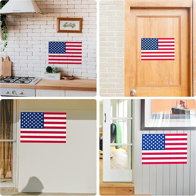 American Flag 50 Stars Stencil Template Large Plastic Reusable Star Stencil Template for Painting on Wood Paper Fabric Glass Wall Independence Day Project DIY Crafts(5 Pieces)