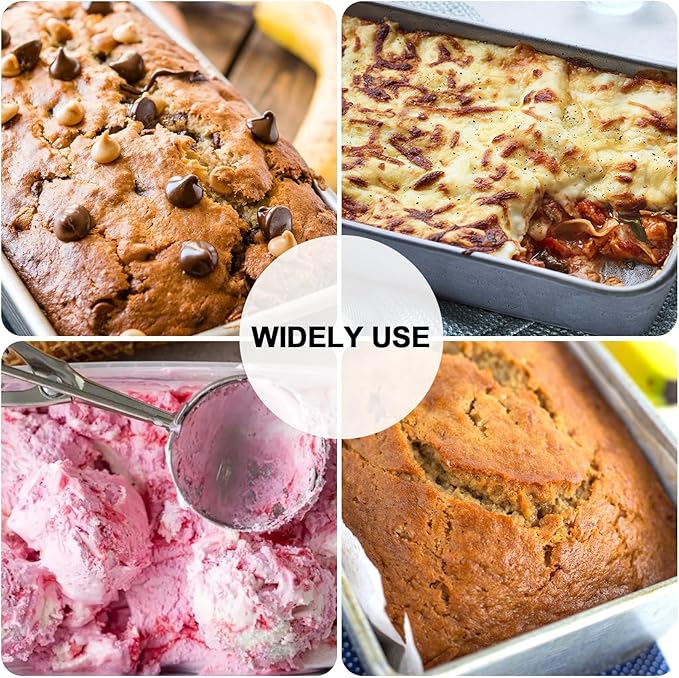 6 Pack Aluminum Loaf Pans 8x4 Inch Banana Bread Pan for Homemade Bread Baking Pan for Oven 2.8” Deep Metal Meatloaf Pan Sandwich Bread Loaf Pans for Baking Bread Tins for Baking Meat Loaf Cake