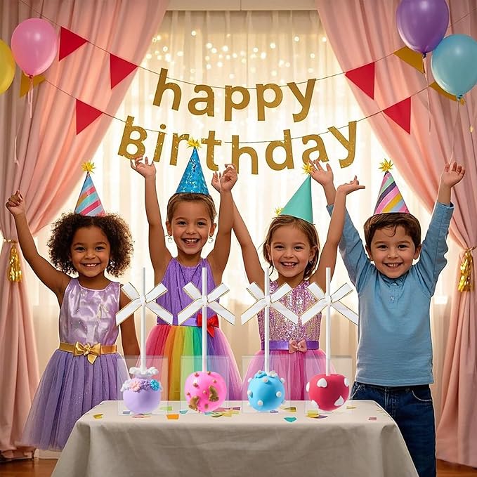 50 Pack Clear Cake Pop Favor Boxes 1.75x1.75x2in with Pre-Cut Hole & Paper Sticks - Ready-to-Use Treat Boxes for Birthdays, Weddings, Baby Showers - Perfect for Cake Pop, Truffles & Party Favors