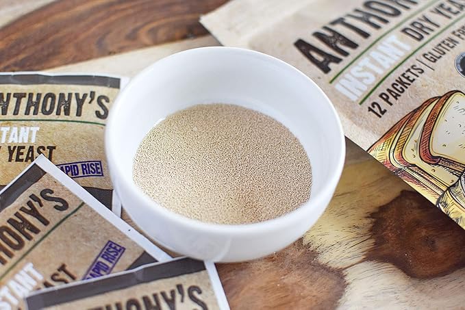 Anthony's Instant Dry Yeast Packets, Contains 42 Individual Packets, Gluten Free