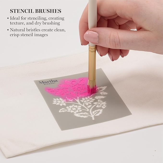 Martha Stewart, Flora and Fauna Stencils, Stamps, and Tools Kit, 13 pc
