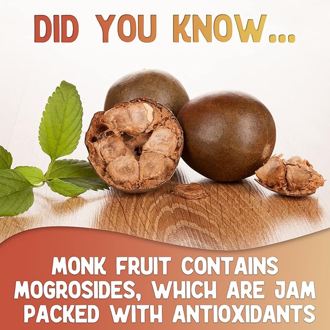 XPRS Nutra Monk Fruit Extract Powder - 1.3 Ounces of Premium 25% Mogroside Monk Fruit Sweetener Sugar Substitute