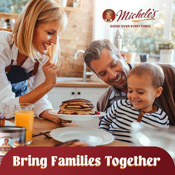 Michele’s Gourmet Buttermilk Waffle and Pancake Mix, 16 oz | Perfect for Mini Pancakes | Just Add Water for Fluffy Pancakes & Waffles | Ideal Gift for Foodies & Breakfast Lovers