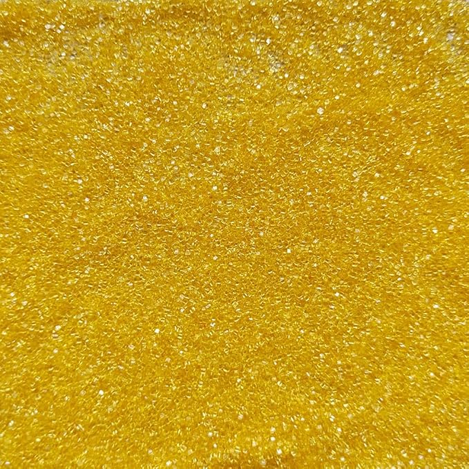 Homankit Sanding Sugar, Yellow Edible Sugar Crystals, Sugar Sprinkles Mix Mix for Celebration Cakes, Cupcakes, Baking, Cookies Decorating, 3.2 OZ