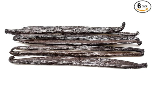 Slofoodgroup - Gourmet Vanilla from Tahiti - Real Tahitian Vanilla Bean Pods - 6 Count - For Cooking, Baking, and Vanilla Extract