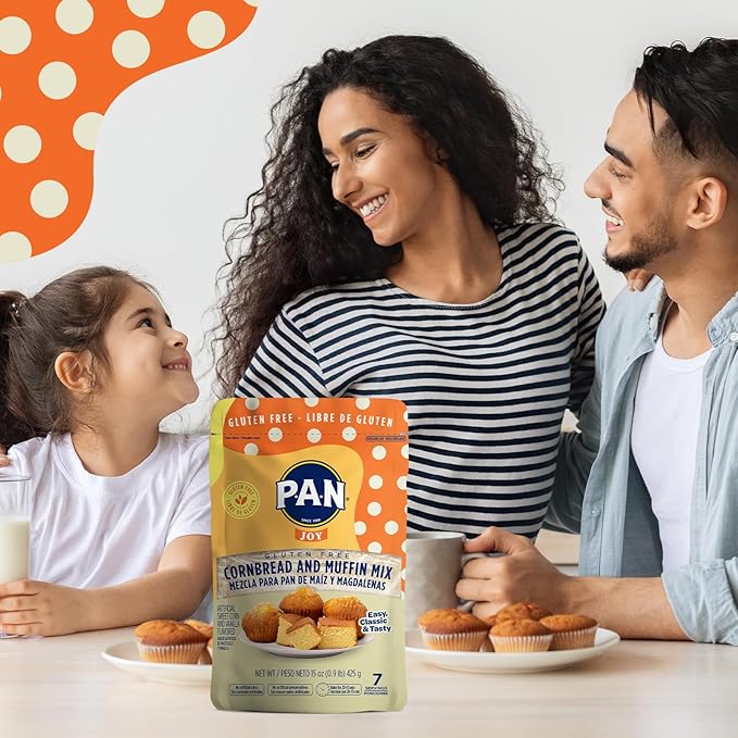 P.A.N Cornbread and Muffin Mix – Gluten Free Baking Mix 0.9 lb. (6 Pack)