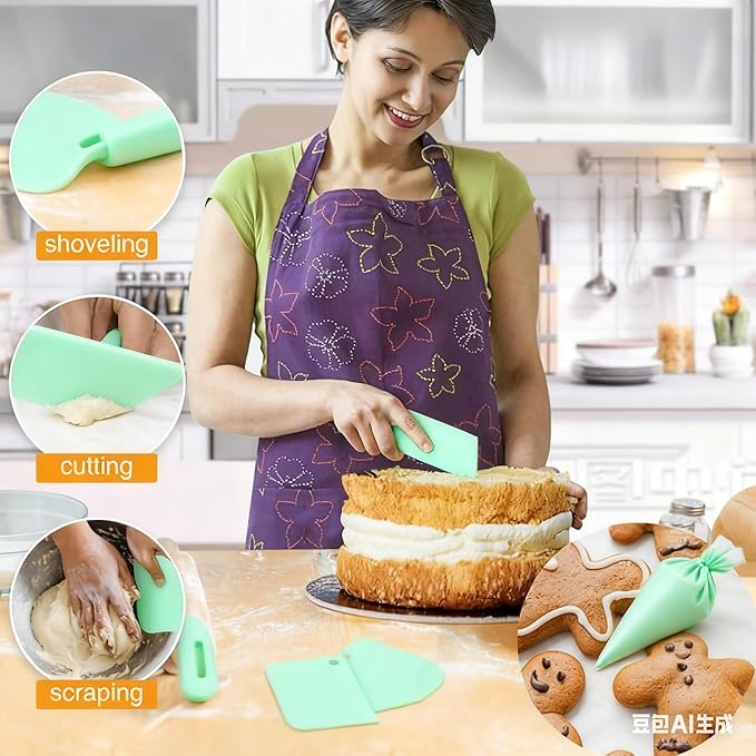 Cake Decorating Kit,Piping Bags and Tips Set,Cake Decorating Supplies,Frosting Piping Kit,Cake Baking Supplies for Beginners (66PS)