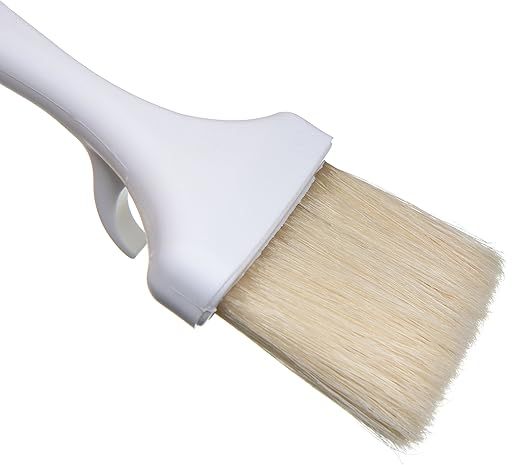 SPARTA 4037900 Meteor Boarhair Basting Brush, Dishwasher Safe With Built-In Plastic Handle, 3 Inches, Brown, (Pack of 12)
