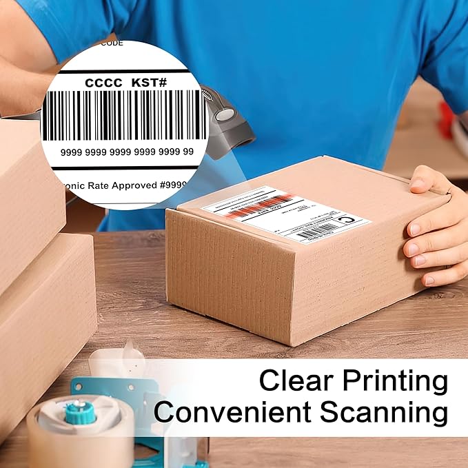L LIKED 1000 Pre-Cut 4x6 Sheet Shipping Labels for Laser & Inkjet Printers, Single Sheet, Self Adhesive Address Mailing Postage Stickers (1000 PCS Sheets)