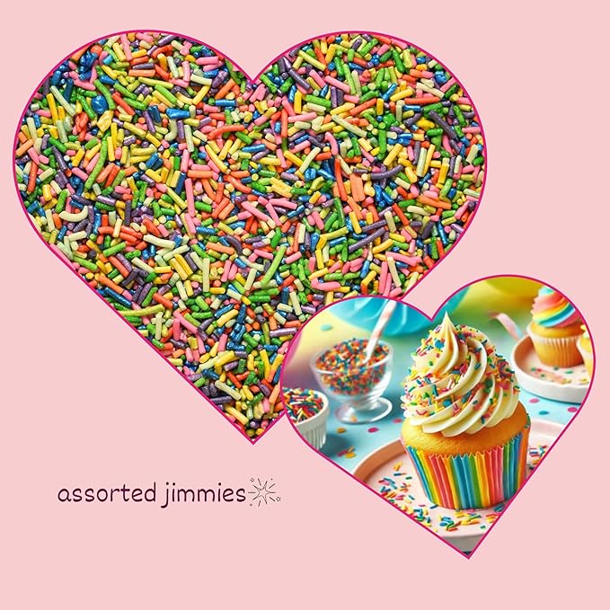Confect Color Splash Rainbow Sprinkles – Custom Blend Multicolor Jimmies – Edible Toppings for Cake, Cupcake & Dessert Decorating –Vegan, Gluten-Free, Nut-Free, Soy-Free, Dairy-Free, Palm Oil-Free – 4.2 Oz