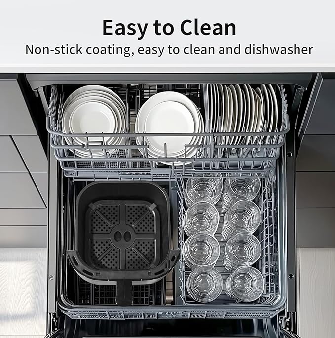 TOKIT Kitchen Air Fryer Countertop 10-in-1 with 4.8 QT Capacity Airfryer 95% Less Oil, 100+ Recipes, 1500W Max 400℉,Roast, Reheat, Dehydrate, Bake, Broil & More, Nonstick Basket Dishwasher-Safe, Gift