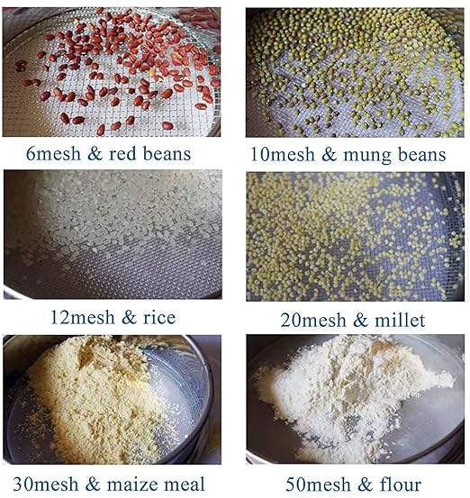 YUCHENGTECH Electric Vibrating Sieve Machine Automatic Sifter Shaker Machine Industrial Sieve Shaker Machine Electric Sifter (110V)