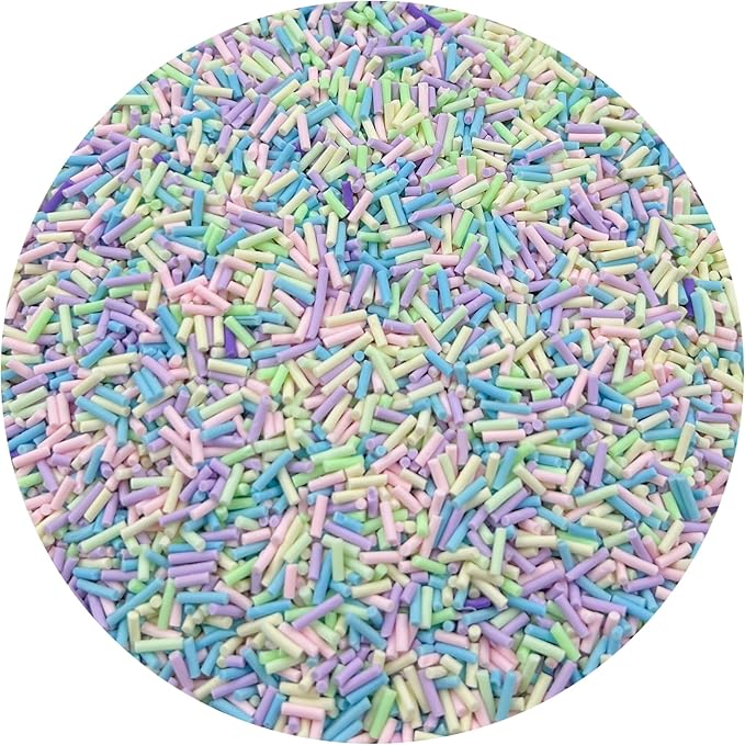 150g Fake Sprinkles Resin Sprinkles Clay Sprinkles Fake Candy Sprinkles Polymer Sprinkles Polymer Clay Slices for Resin Nail Slime Scrapbook DIY Art Crafts Making(256-mixed Color 8)