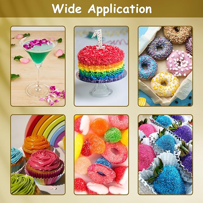 Glitter & Glitz Edible Glitter for Drinks - Premium Drink Glitter Edible Dust for Cocktails, Baking, Brew, Champagne - Luster Dust and Cocktail Glitter - Edible Glitter for Drinks Decoration (Purple, 5Grams)