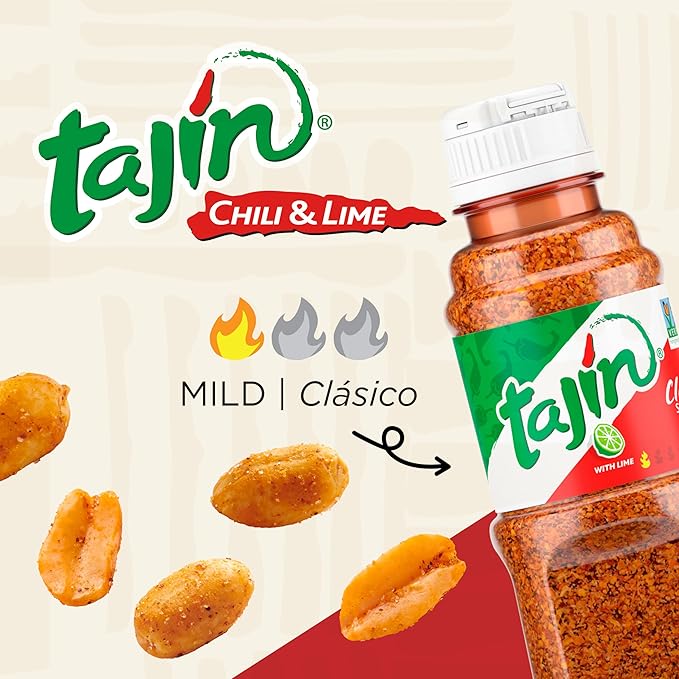 Snak Club Tajin Peanuts, Roasted Nuts with Chili and Lime Seasoning, Mild, Gluten-Free, Kosher Snacks, No Artificial Colors or Flavors, Low Cholesterol, 2.75 oz Snack Bags, 12 Pack