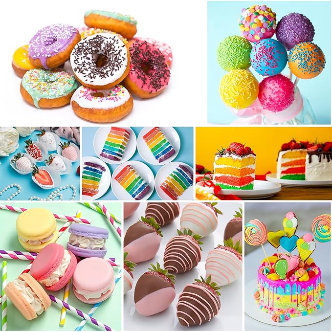 Oil Based Food Coloring for Chocolate - SigWong 16 Colors Upgraded Edible Food Dye Coloring for Christmas Cake Decorating, Baking Cake Color, Cookie, Icing Frosting, Fondant, Meringues - 0.25 Fl.Oz Bottles