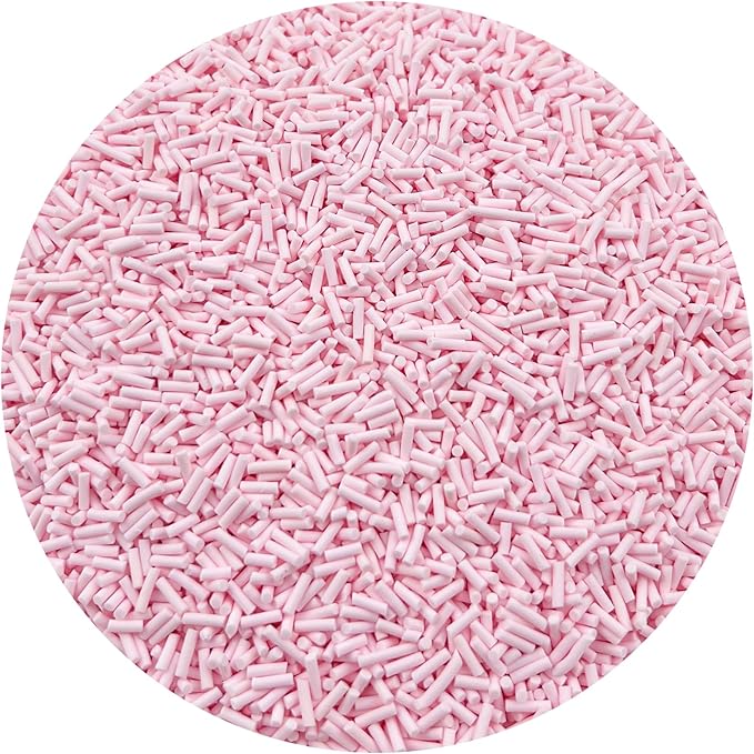 150g Fake Sprinkles Resin Sprinkles Clay Sprinkles Fake Candy Sprinkles Polymer Sprinkles Polymer Clay Slices for Resin Nail Slime Scrapbook DIY Art Crafts Making(248-light Pink)