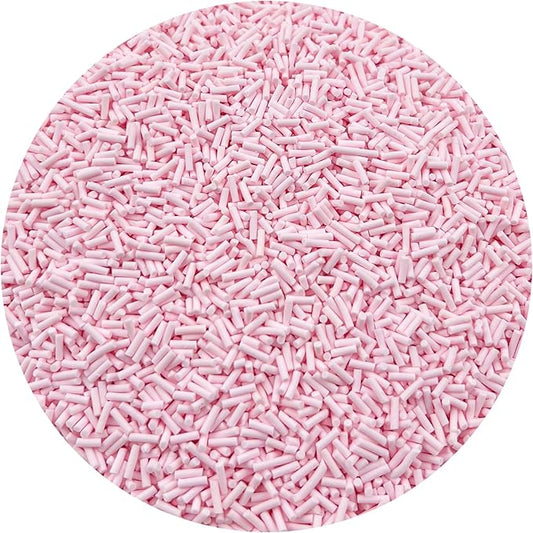 150g Fake Sprinkles Resin Sprinkles Clay Sprinkles Fake Candy Sprinkles Polymer Sprinkles Polymer Clay Slices for Resin Nail Slime Scrapbook DIY Art Crafts Making(248-light Pink)