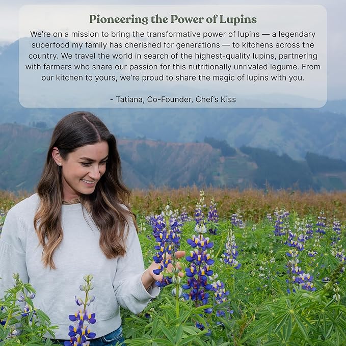 Chef’s Kiss Lupin Flakes | 16g Protein, 1g Net Carbs, 15g Fiber | Gluten Free, Low Glycemic, Low Carb | Rice Couscous Cornmeal Breadcrumb Alternative | High Protein, Keto | Non GMO | 17 Servings(24oz)