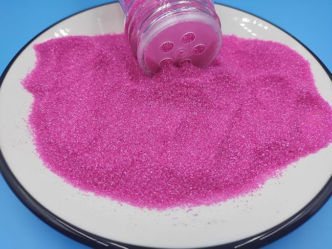 Edible 5 Ounce Fine Decorative RosePink Sanding Sugar Sprinkles for Baking, Sparkling Crystals for Cakes, Cookies, Cupcakes, Ice Cream Topping and Rimming Sugar