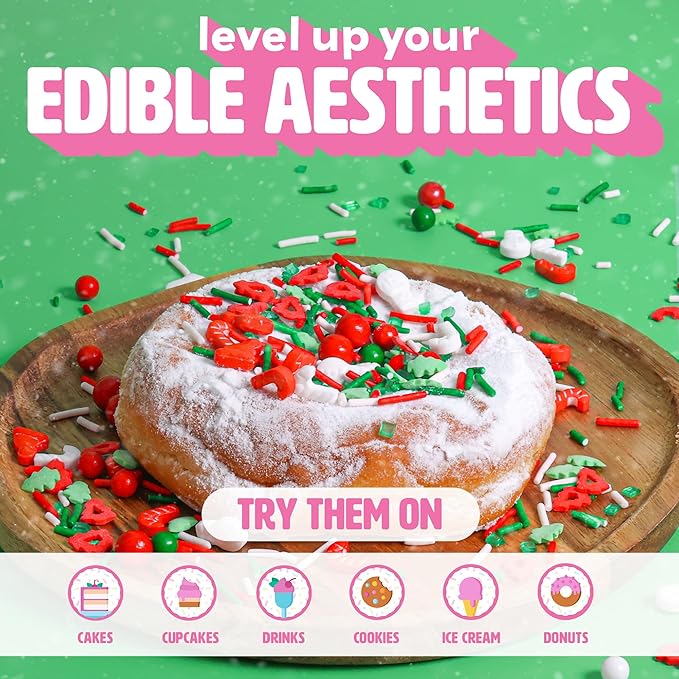 Sprinklemania Decorative Sprinkles (16, Christmas Spirit)