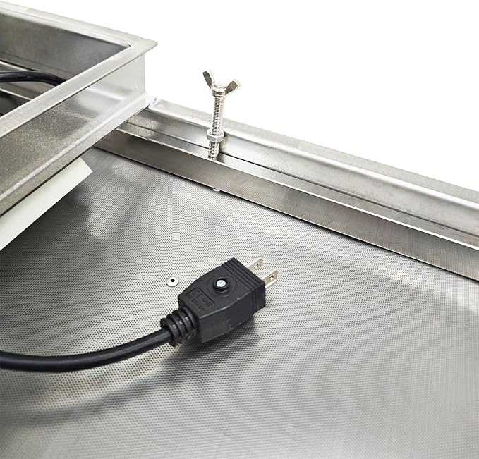 Electric Vibrating Sifter with 0.5mm Screen Straight Vibrating Sieve Shaker Stainless Steel Linear Sifter Machine Linear Shaker Single Motor 110v
