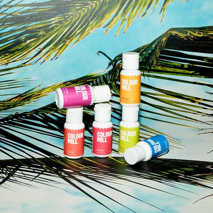 Colour Mill Oil-Based Food Coloring, 20 Milliliters (Tropical Pack)