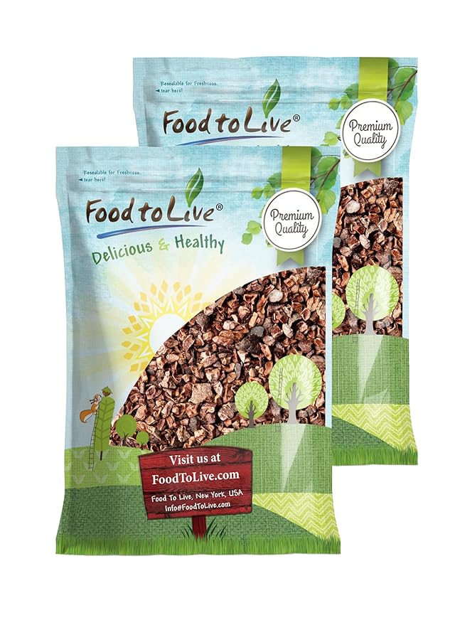 Food to Live Sweet Cacao Nibs with Coconut Sugar, 20 Pounds – Lightly Sweetened with Coconut Sugar, Raw, Non-Irradiated, Great for Snacking, Baking & Smoothies. High in Antioxidants. Vegan, Kosher, Bulk