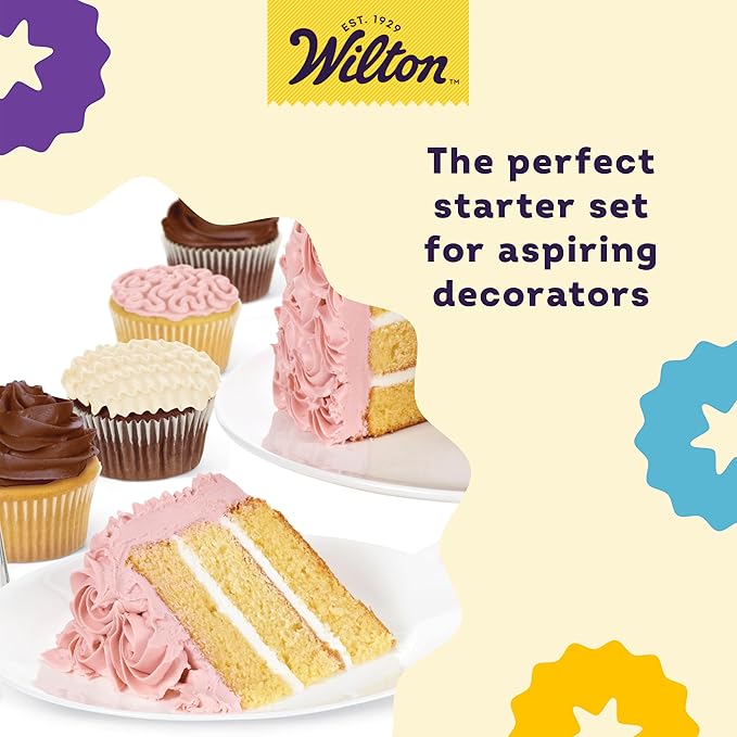 Wilton Beginning Buttercream Decorating Set, 20-Piece Cake Decorating Kit