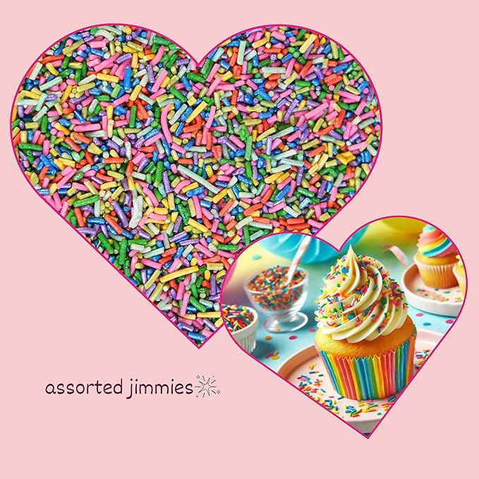 Confect Galaxy Pop Rainbow Sprinkles – Custom Blend Multicolor Jimmies – Edible Cake & Cupcake Decorating Toppings – Vegan, Gluten-Free, Nut-Free, Soy-Free, Dairy-Free, Palm Oil-Free – 4.2 Oz